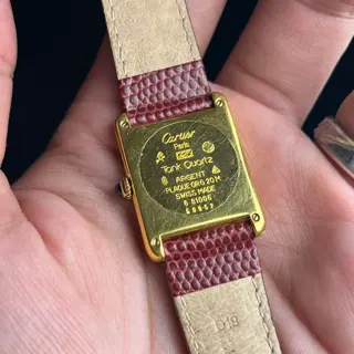 Must de Cartier rare "Red Deco" Dial | Reduced price!