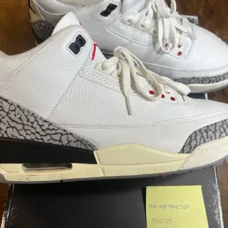 Jordan 3 White Cement Reimagined Used, Size: 10.5, $210