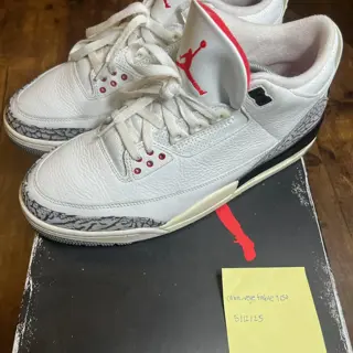 Jordan 3 White Cement Reimagined Used, Size: 10.5, $210