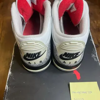 Jordan 3 White Cement Reimagined Used, Size: 10.5, $210