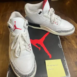 Jordan 3 White Cement Reimagined Used, Size: 10.5, $210