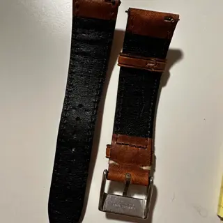 21mm WatchGecko Leather Strap $70
