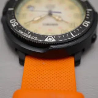 Seiko Prospex SBDJ029 V157 Lowercase Fieldmaster Beige Solar Quartz Watch - $150