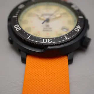 Seiko Prospex SBDJ029 V157 Lowercase Fieldmaster Beige Solar Quartz Watch - $150