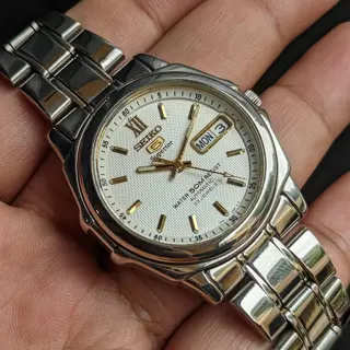 Rare Seiko 5 Superior Automatic ⚙️ Textured Dial - English & Arabic DayWheel with Original Bracelet & AM Leather Strap from April 1998 🗓️ for sale 💵 $275 (Shipped) 🚢 Video Attached 📽️