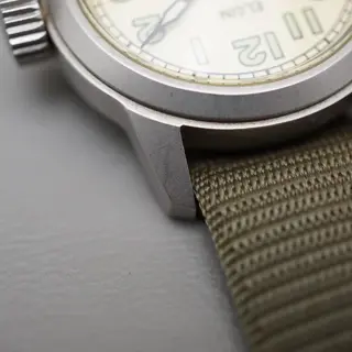 Elgin 94-27834-B A-11 Reissue Champagne Dial Mechanical Military Watch - $280