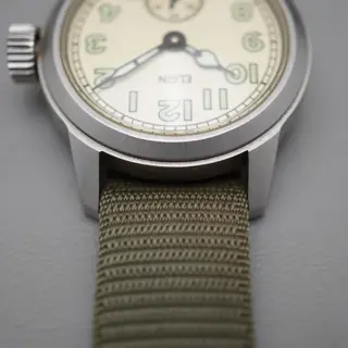 Elgin 94-27834-B A-11 Reissue Champagne Dial Mechanical Military Watch - $280