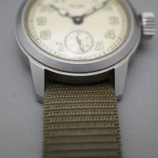 Elgin 94-27834-B A-11 Reissue Champagne Dial Mechanical Military Watch - $280