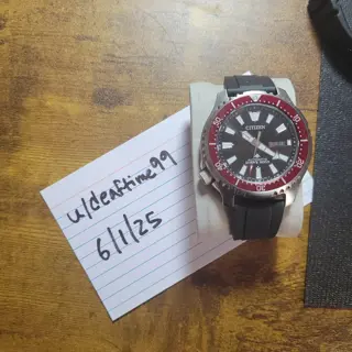 Citizen Fugu Red Bezel ref. NY0156-04E