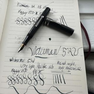 Waterman 52V FLEX Nib Chased Hard Rubber Clip