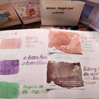 Set of 5 KittyInkpot ink samples