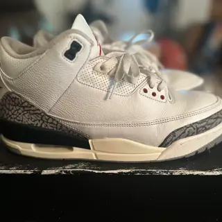 Jordan 3 white cement size 12 $130