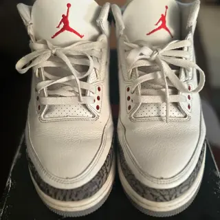 Jordan 3 white cement size 12 $130