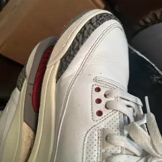 Jordan 3 white cement size 12 $130