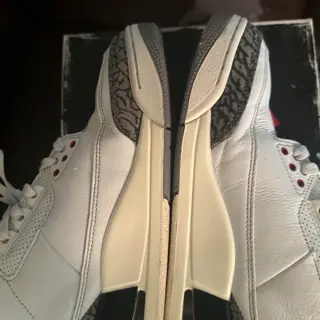 Jordan 3 white cement size 12 $130