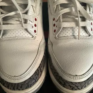 Jordan 3 white cement size 12 $130