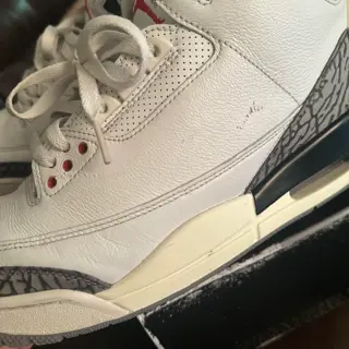 Jordan 3 white cement size 12 $130