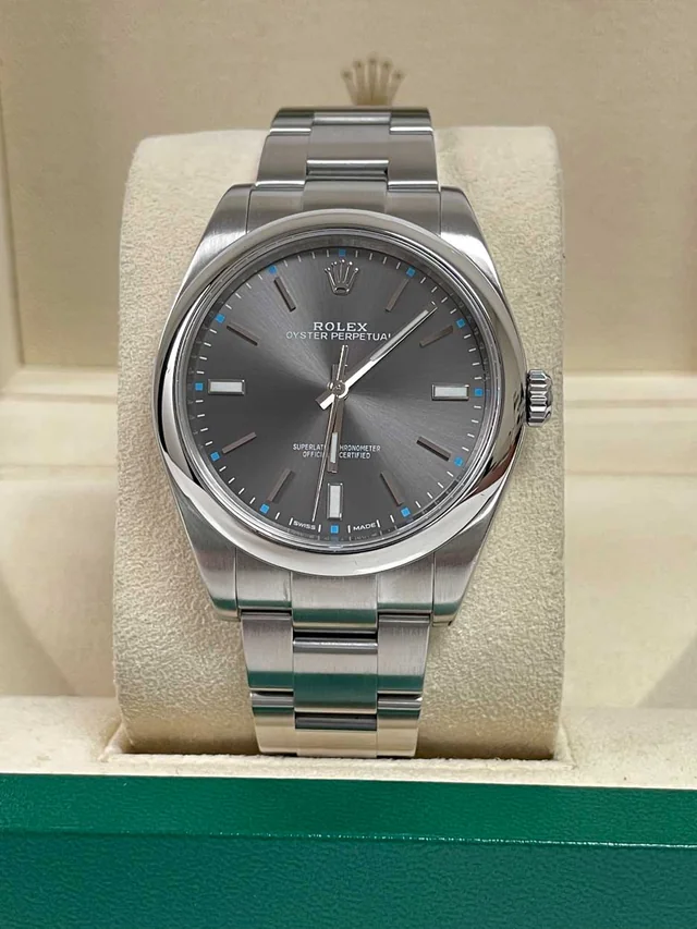 Op39 Rhodium Rolex OP 39mm 114300 Rhodium Complete