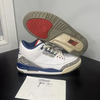 Jordan 3 true blue 2016 Sz 9 $40