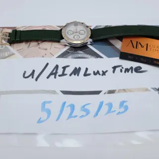 Tudor Tiger Prince Date Chronograph 40mm Green Automatic - 18k Gold Accents - New Strap - Recent Test & Authentication