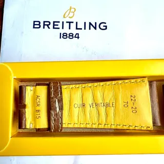Breitling Racing-Themed Calfskin Leather Strap 22/20mm