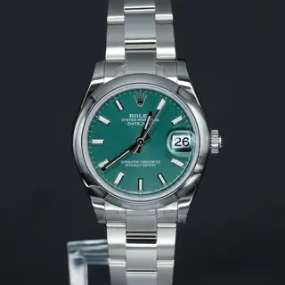 2024 Rolex Datejust 31 278240 Mint Green Stainless Steel BOXES/PAPERS