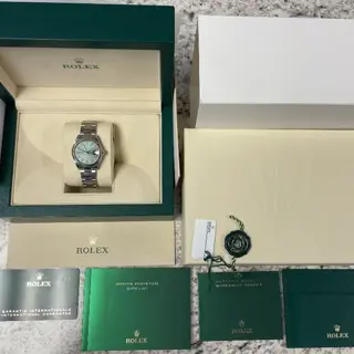 2024 Rolex Datejust 31 278240 Mint Green Stainless Steel BOXES/PAPERS