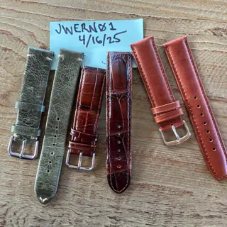 Three 19mm Leather Straps, $30 Shipped for all 3