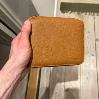 Molequin Ultra Slim Whiskey Tan case for 4 watches
