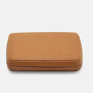 Molequin Ultra Slim Whiskey Tan case for 4 watches