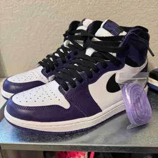 Jordan 1 Court Purple 2.0 | SZ 9.5 | VNDS | $120 shipped and invoiced | OG all