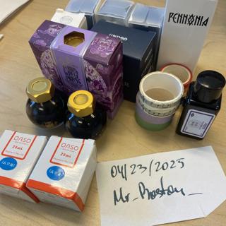Different inks: FWP, Diamine, Pennonia, Chinese Inks
