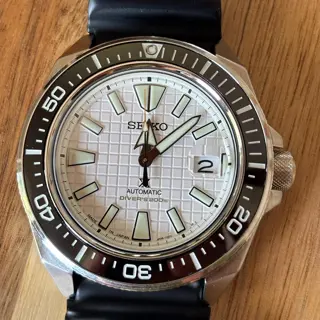 Seiko SRPE37 “King Samurai” with optional Strapcode Hexad Bracelet - (REDUCED) $325