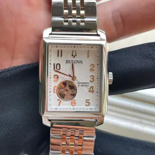 Bulova Sutton – Automatic Tank Watch – 2 Bracelet - Like New w/ Box & Manual