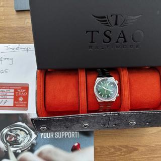TSAO Baltimore LEGACY STEEL GMT - GREEN FUME, $1000 + 20 CONUS shipping