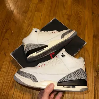 Air Jordan 3 White Cement Reimagined - Size 8 - Worn - $120 Shipped - Add for invoice