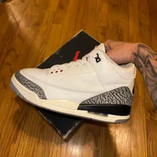 Air Jordan 3 White Cement Reimagined - Size 8 - Worn - $120 Shipped - Add for invoice