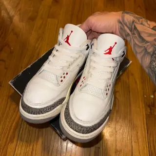 Air Jordan 3 White Cement Reimagined - Size 8 - Worn - $120 Shipped - Add for invoice