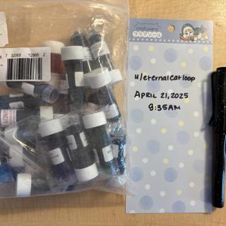 Lamy Safari Urushi/Raden <F>; 20 Ink samples