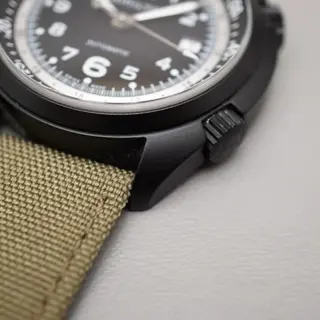 Hamilton Khaki Aviation H80485835 Pilot Pioneer Black Aluminum Automatic Watch - $480
