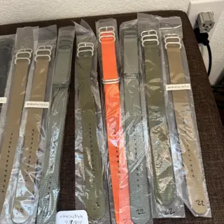 Maratac Zulu Good Quality Nato Straps, 20mm and 22mm Assorted Colors