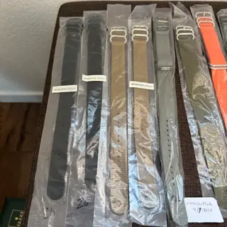 Maratac Zulu Good Quality Nato Straps, 20mm and 22mm Assorted Colors