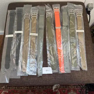 Maratac Zulu Good Quality Nato Straps, 20mm and 22mm Assorted Colors