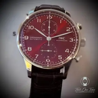 IWC IW371616 Portuguesier Chrono full set 2020, Insane Dial! $6295