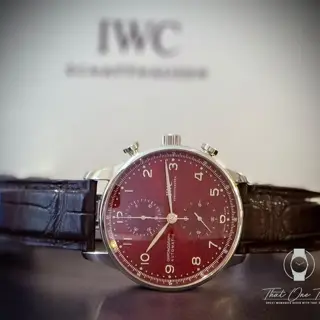 IWC IW371616 Portuguesier Chrono full set 2020, Insane Dial! $6295