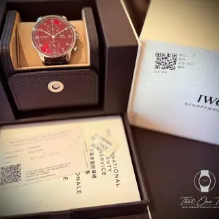 IWC IW371616 Portuguesier Chrono full set 2020, Insane Dial! $6295