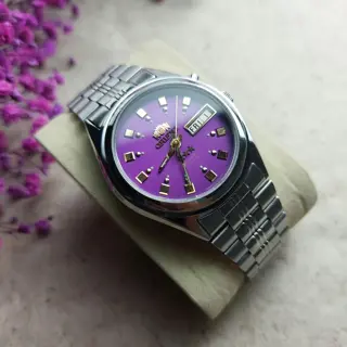 Orient Three Star Purple Dial 🍇🍇Automatic Movement