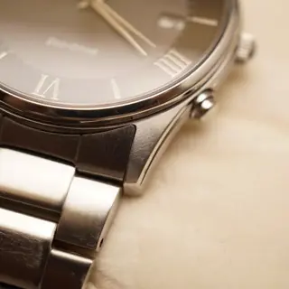 Citizen Eco-Drive AS1060-54E Black Roman Dial JDM Radio Wave Solar Quartz Watch - $120