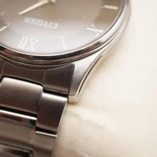 Citizen Eco-Drive AS1060-54E Black Roman Dial JDM Radio Wave Solar Quartz Watch - $120