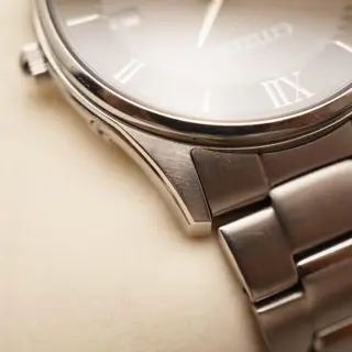 Citizen Eco-Drive AS1060-54E Black Roman Dial JDM Radio Wave Solar Quartz Watch - $120